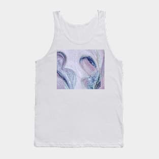 Blue Purple Violet Abstract Art Tank Top